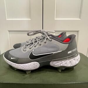 New Nike Alpha Huarache Elite 3 Low Baseball Cleats Grey Size 7.5 CK0746-011
